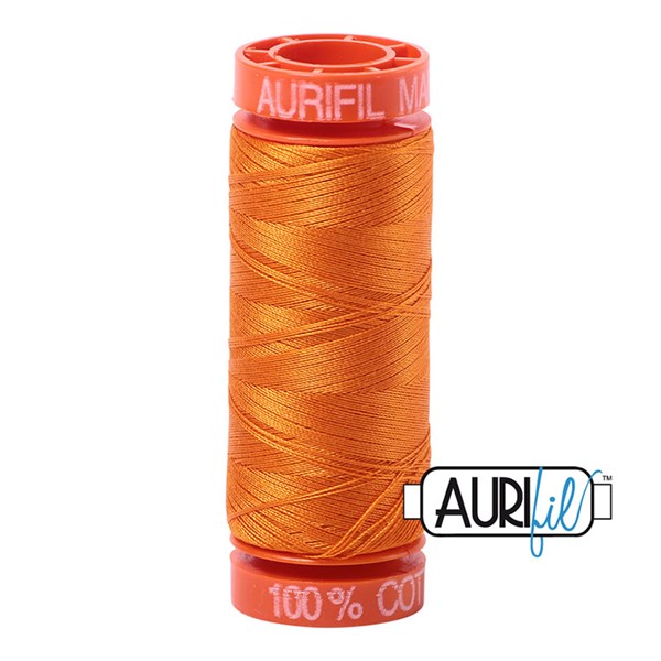 50wt Aurifil Bright Orange 100% Cotton Mako Thread #BMK50SP200-1133 Thread Aurifil   