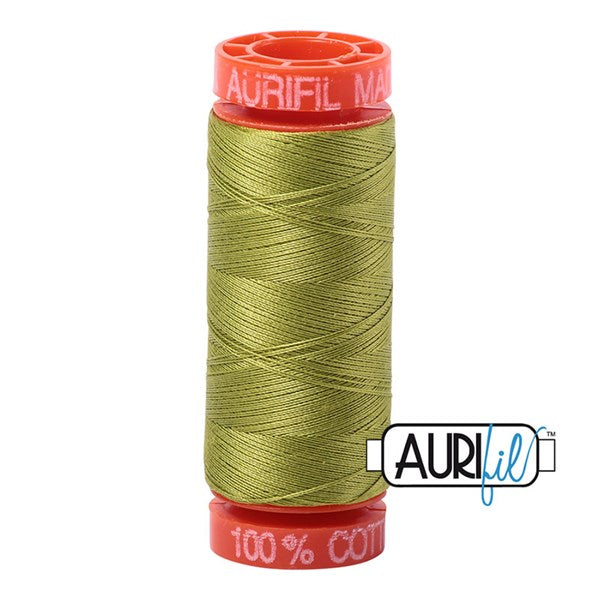50wt Aurifil Light Leaf Green 100% Cotton Mako Thread #BMK50SP200-1147 Thread Aurifil   