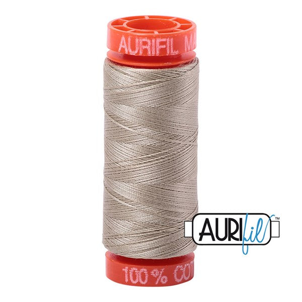 50wt Aurifil Stone 100% Cotton Mako Thread #BMK50SP200-2324 Thread Aurifil   