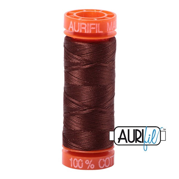 50wt Aurifil Chocolate 100% Cotton Mako Thread #BMK50SP200-2360 Thread Aurifil   