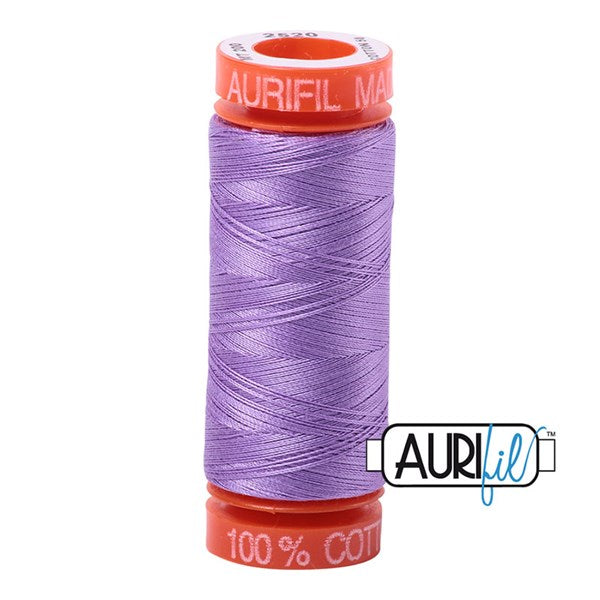 50wt Aurifil Violet 100% Cotton Mako Thread #BMK50SP200-2520 Thread Aurifil   