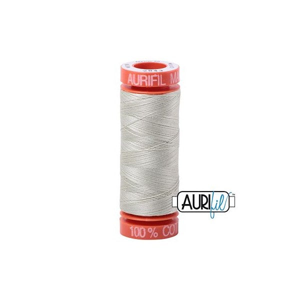 50wt Aurifil Light Grey Green 100% Cotton Mako Thread #BMK50SP200-2843 Thread Aurifil   