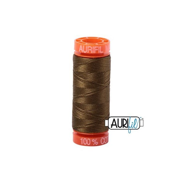 50wt Aurifil Dark Olive 100% Cotton Mako Thread #BMK50SP200-4173 Thread Aurifil   