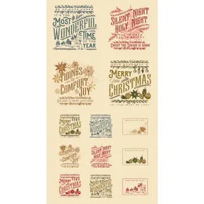 Old World Yuletide Eggshell 45629-11M Fabrics Moda Fabrics