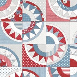 Old Glory Patchwork Multi 5208-11 - 1 YARD Fabrics Moda Fabrics   