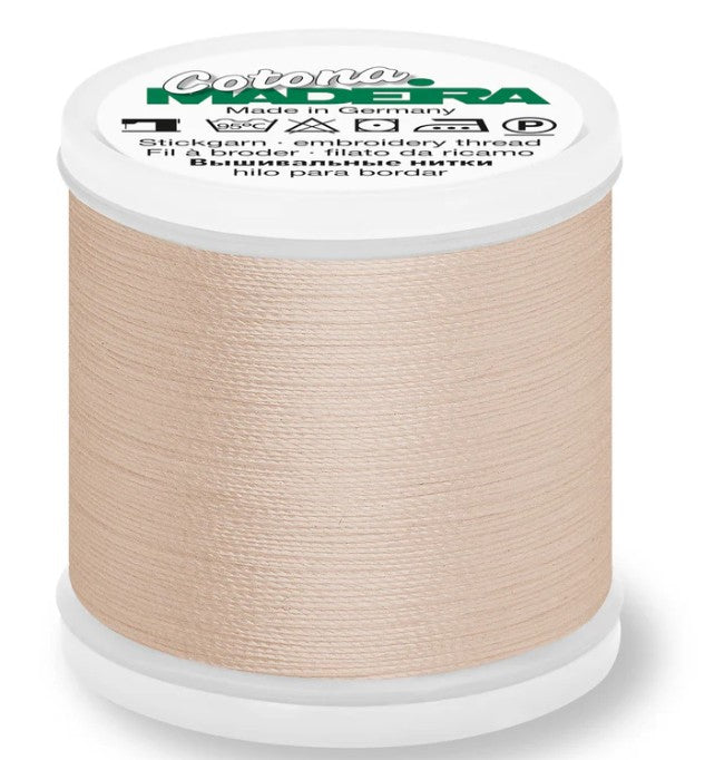 Madeira Cotona 30 - Premium Cotton Quilting & Sewing Thread, 735 Tawny Tan Thread Madeira