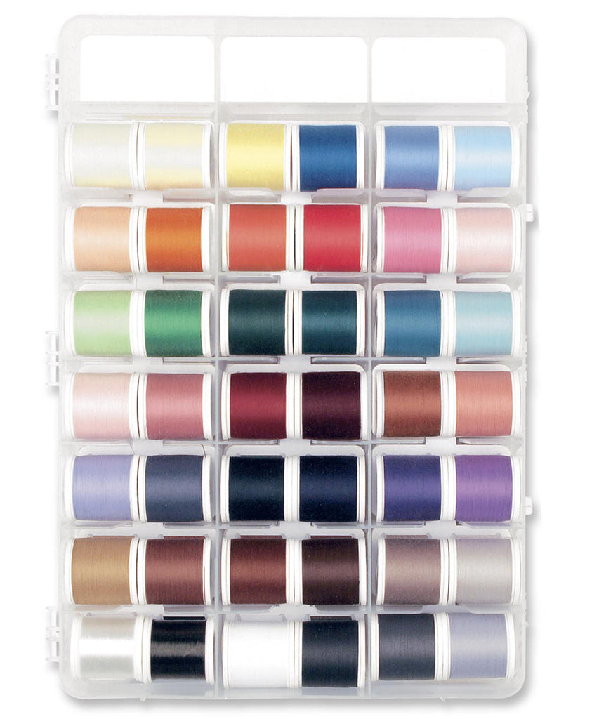 Aerofil 120 – Quilt Box, 40 440-yard (400m) and 22 1100-yard (1000m) Spools Thread Assortment Boxes Madeira Quilting Thread