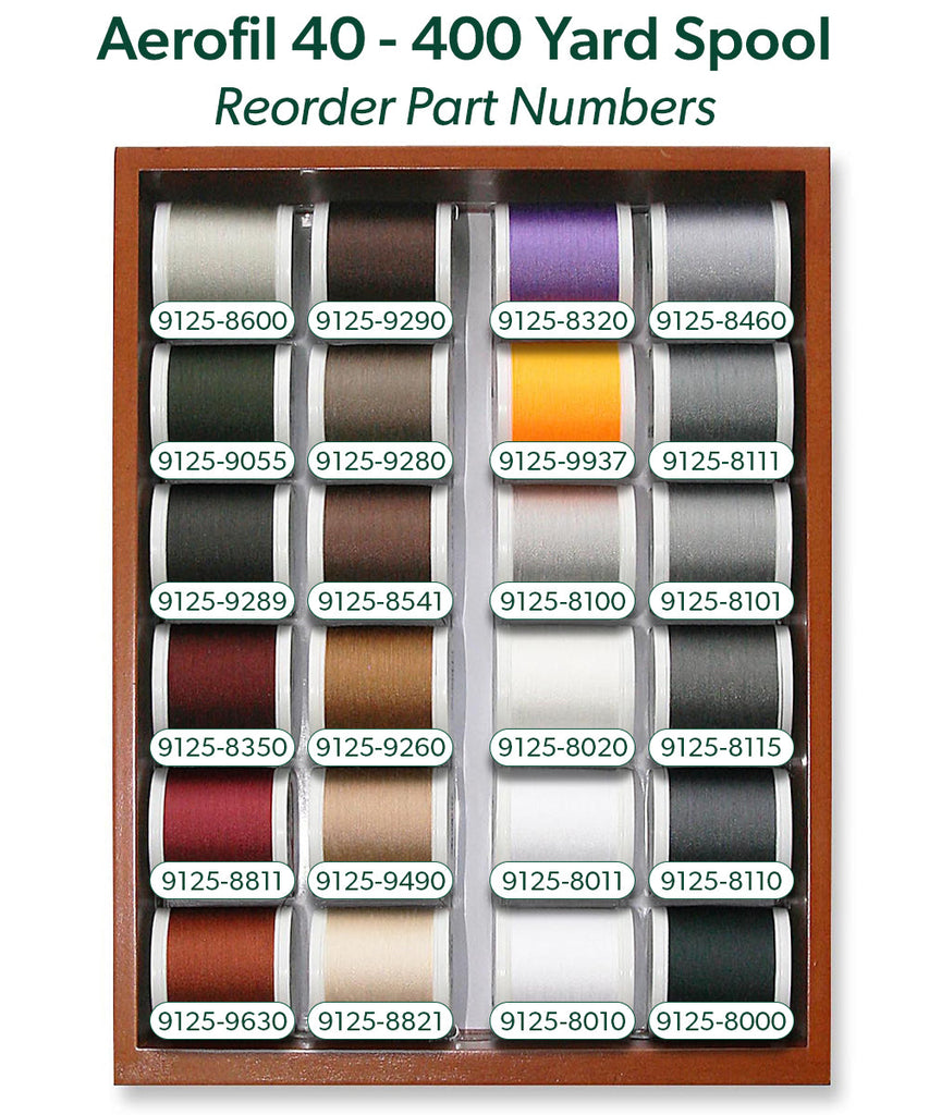 Aerofil 120 - Mini 2 Drawer Treasure Chest, 440-yard (400m) spools, 48 Colors Thread Assortment Boxes Madeira Quilting Thread