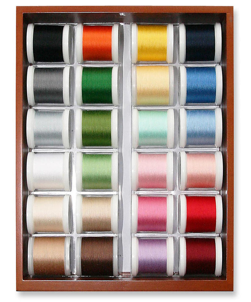 Cotona 30 - Mini 2 Drawer Treasure Chest, Variety Pack Thread Assortment Boxes Madeira Quilting Thread