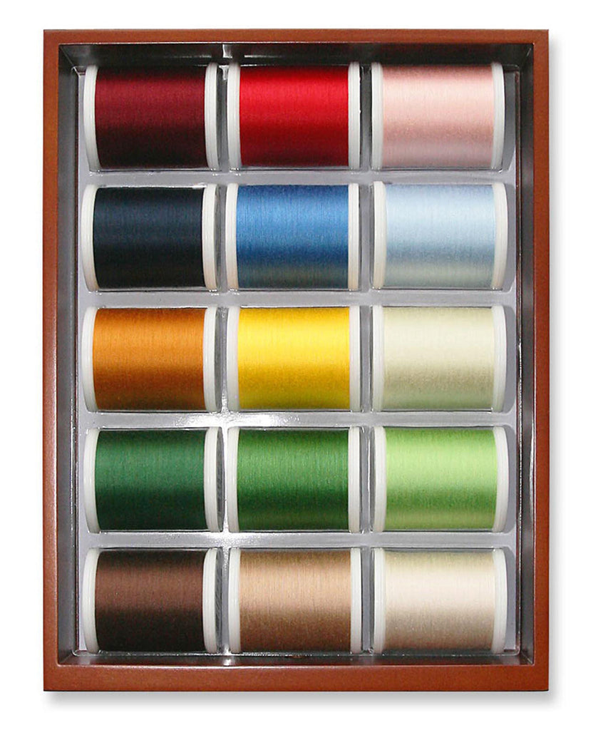 Cotona 50 - Mini 2 Drawer Treasure Chest, 30 1100-yard (1000m) Spools Thread Assortment Boxes Madeira Quilting Thread