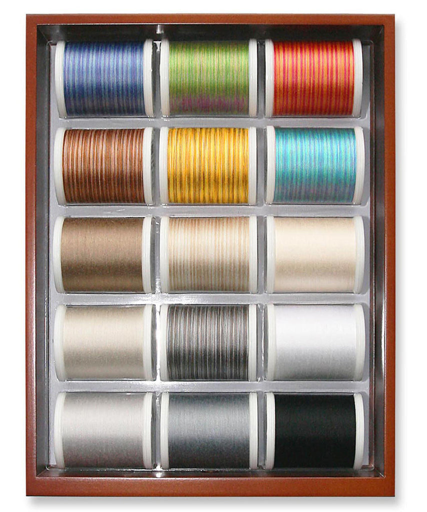 Cotona 50 - Mini 2 Drawer Treasure Chest, 30 1100-yard (1000m) Spools Thread Assortment Boxes Madeira Quilting Thread