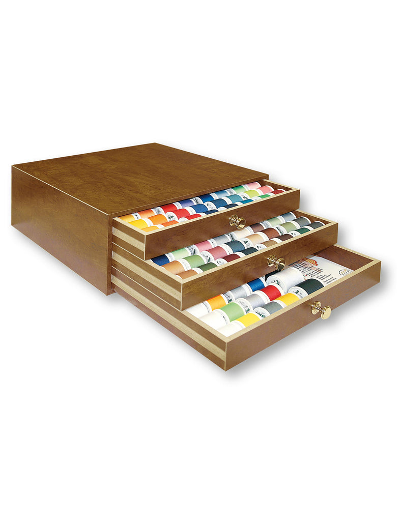 Aerofil 120 – 3 Drawer Treasure Chest, 182 110-yard (100m) & 12 110-yard (100m) Spools Thread Assortment Boxes Madeira Quilting Thread