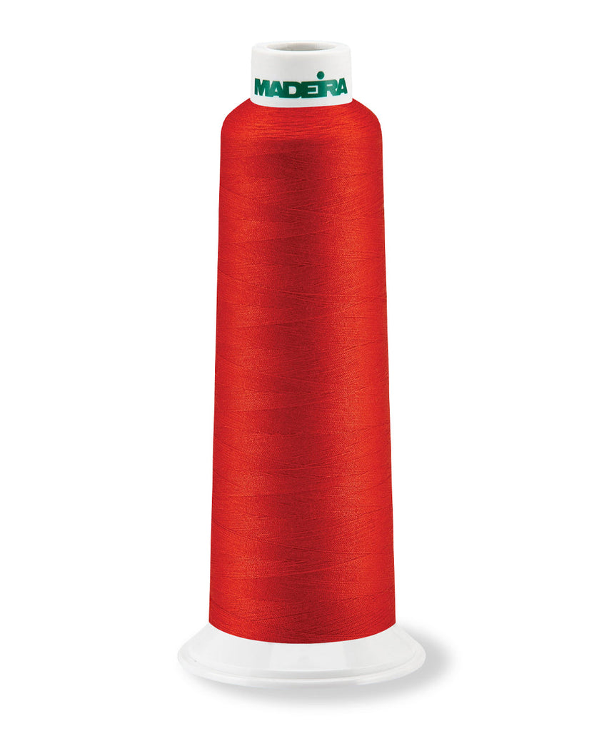 AeroQuilt - Longarm Quilting Thread, Solid Color Machine Embroidery and Quilting Threads Madeira Quilting Thread Red