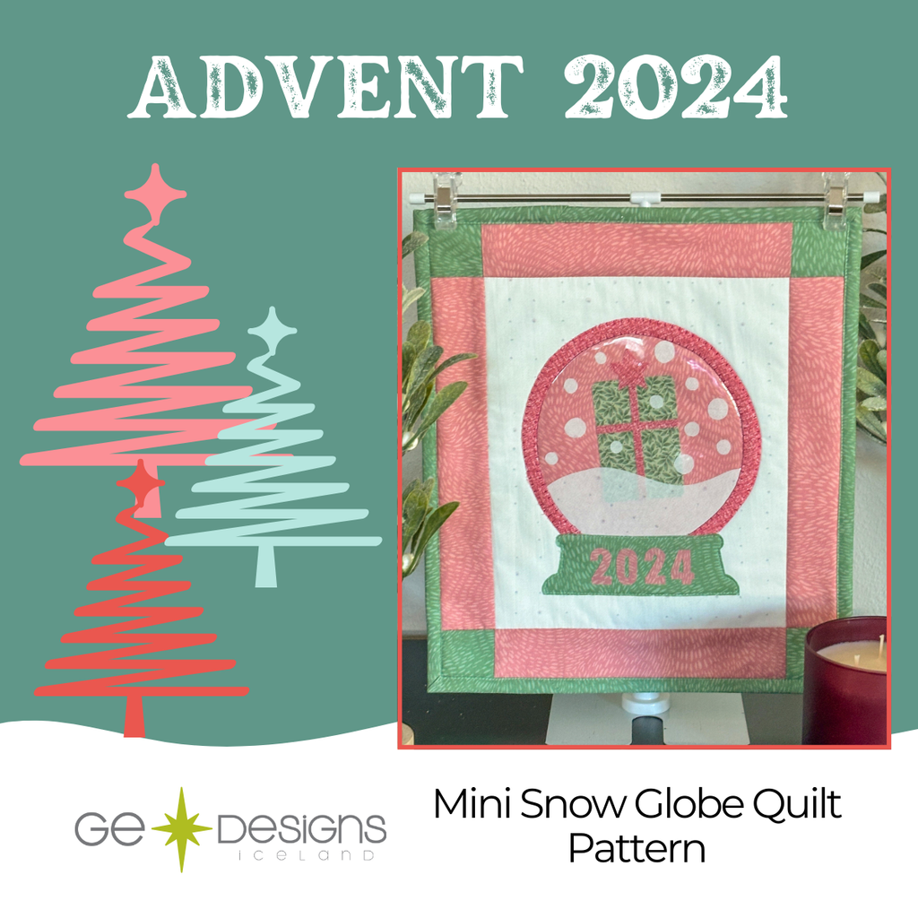 GEasy Snowglobe Mini Quilt Pattern GE Designs