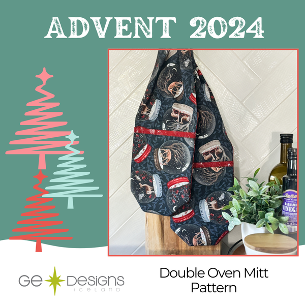 Advent 2024 GEasy Double Oven Mitt, quilt pattern