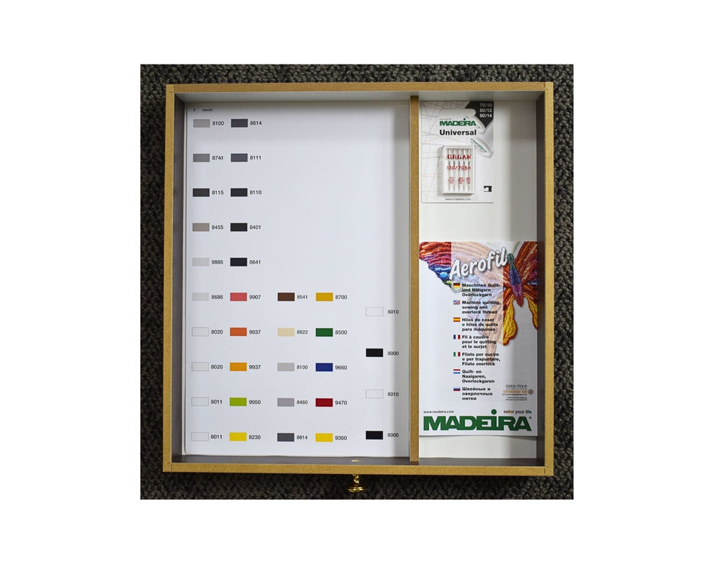 Aerofil 120 – 3 Drawer Treasure Chest, 182 400m and 12 100m Spools Thread Assortment Boxes Madeira Quilting Thread