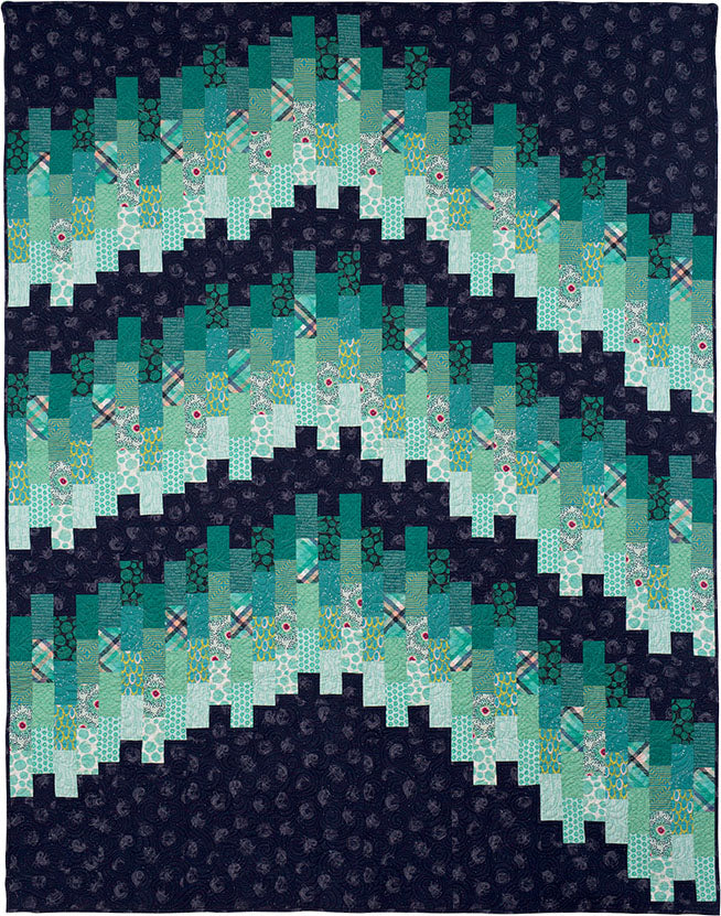 Aurora Quilt Kit - 64"x79" Size Fabrics GE Designs   