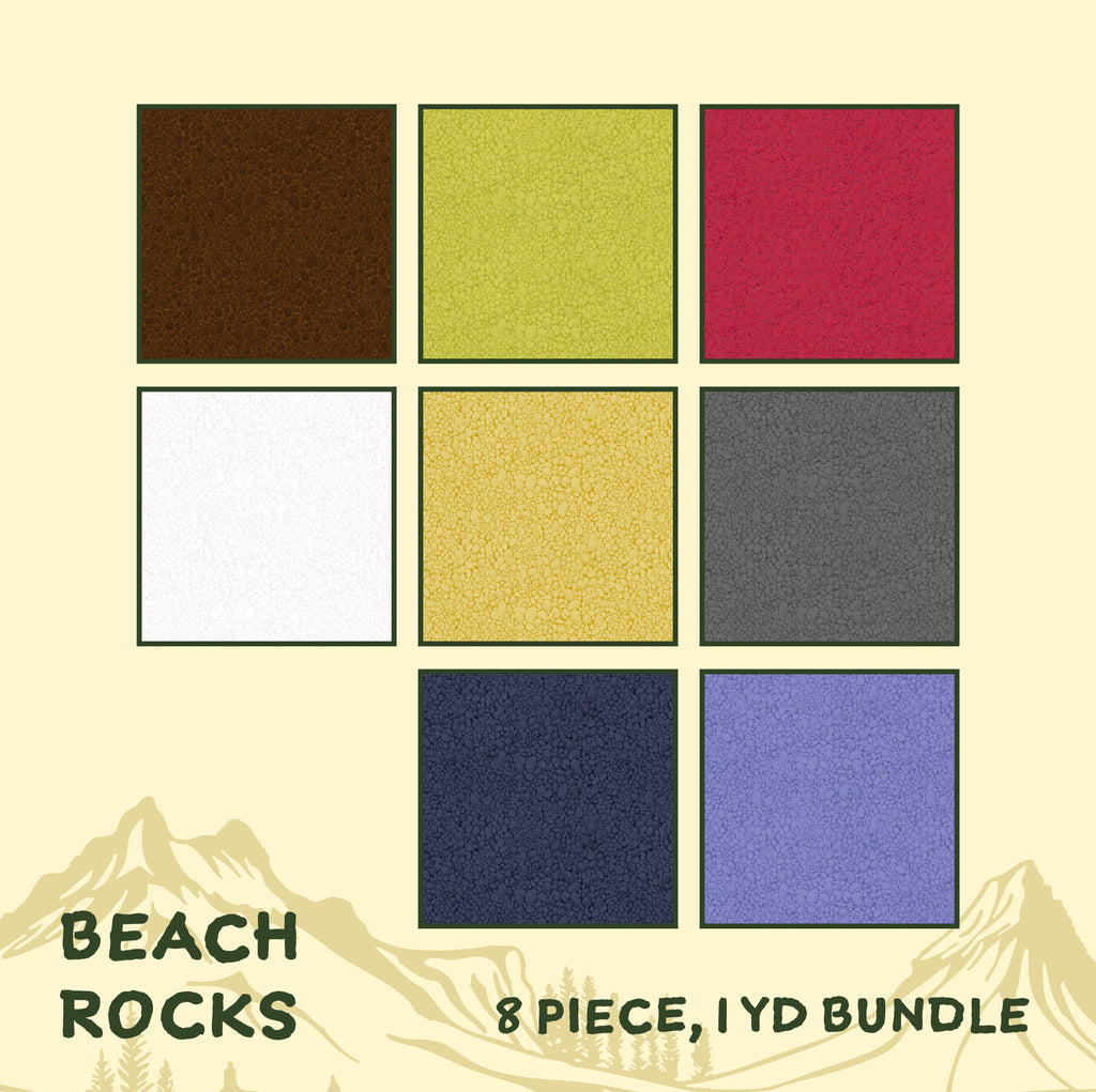 Heima by Andover Beach Rocks 1 Yard Bundle 8 pc. (Pre-Order) Fabrics Andover