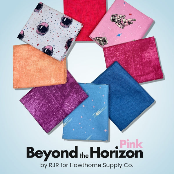 Beyond the Horizon Pink Half Yard Bundle, quilting fabric by RJR