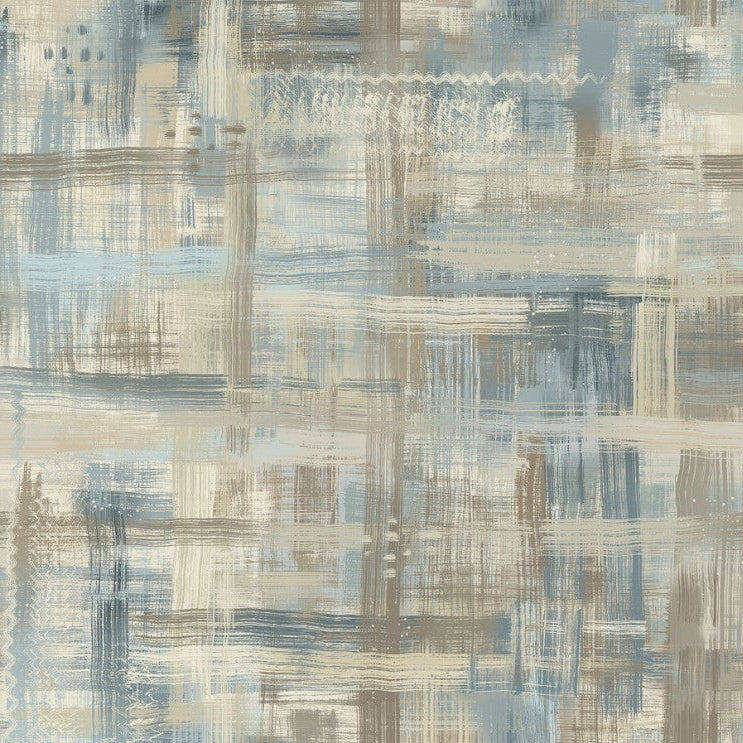 Maywood Studios Colorfield Tan Cream and Blue 108" Wide Backing Fabric - MASQBD650-TEB - 3 YARD Fabrics Maywood