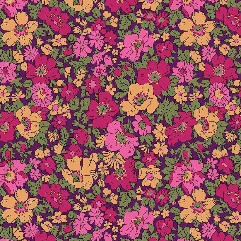 Cosmos Park Floral A2 - 108" Wide 1 YARD Fabrics Liberty   