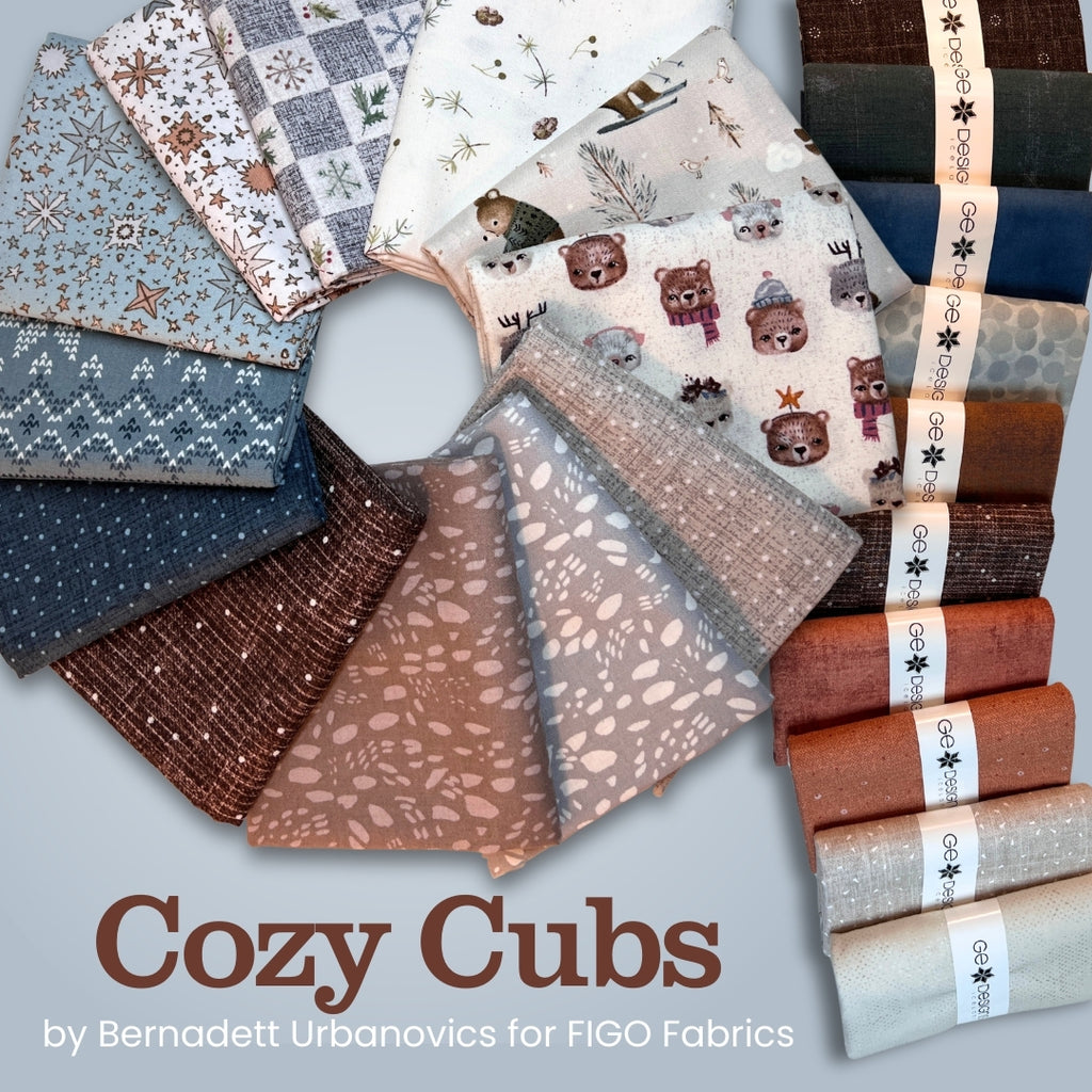 Cozy Cubs Half Yard Bundle Fabrics Figo