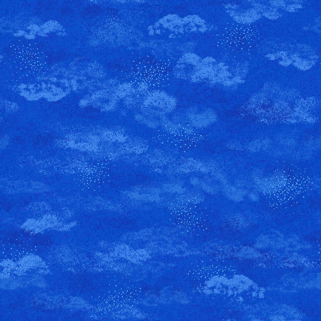 Dreams Bright Blue D9 Fabrics Lewis & Irene   