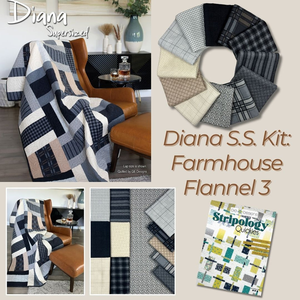 Diana SS- Farmhouse Flannel Kit Fabrics Moda Fabrics   