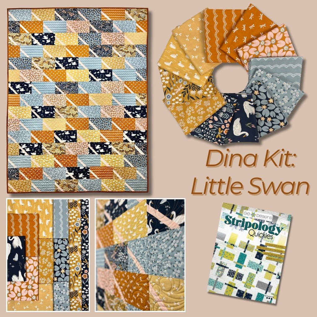 Dina- Little Swan Kit Fabrics Riley Blake   