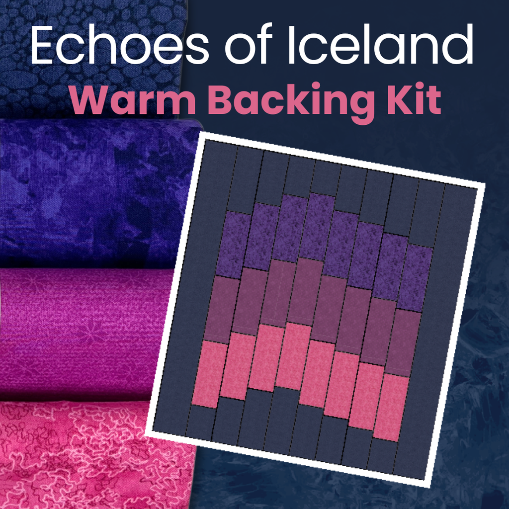 Echoes of Iceland Quilt Backing Kit - Preorder Fabrics GE Designs Warm Aurora Backing Kit