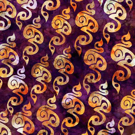 Flamenco Squiggle Violet 29987-V Fabrics QT Fabrics   