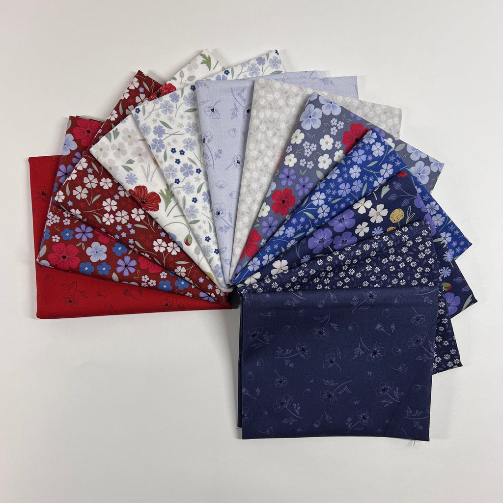 Forever Blooms Fat Quarter Bundle Fabrics Lewis & Irene