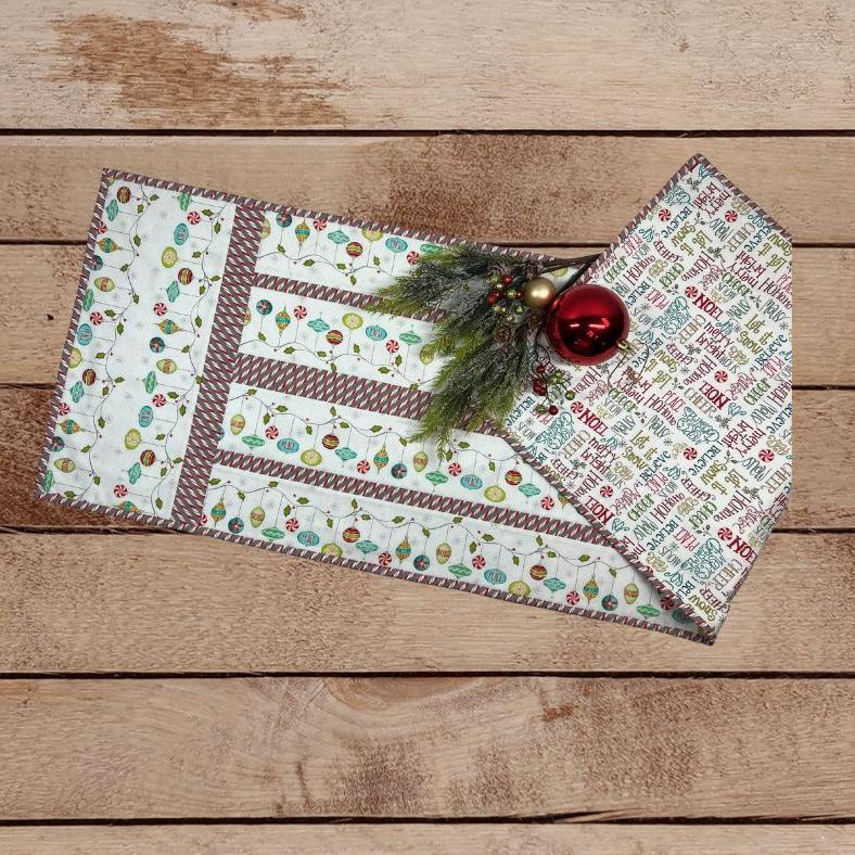 Border Up Table Runner Kit - A Very Terri Christmas Fabrics GE Designs   