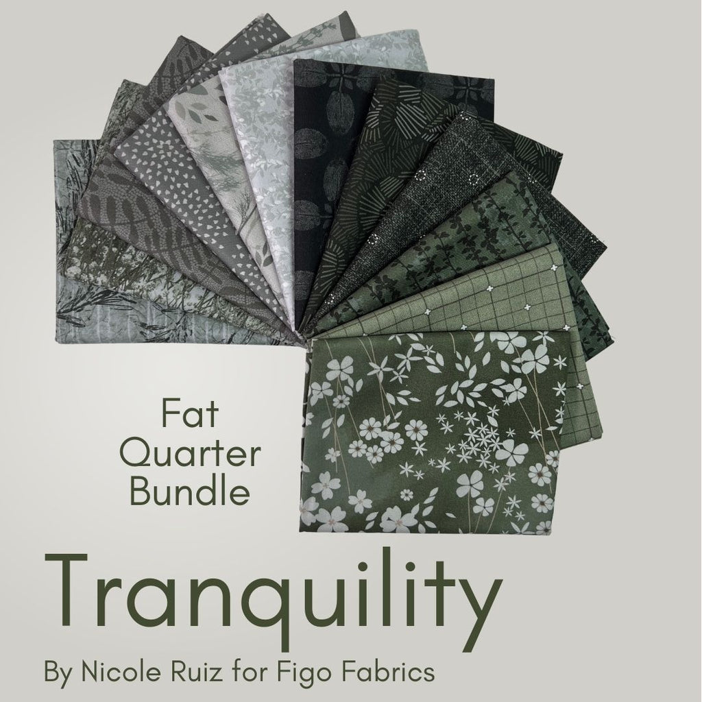 Tranquility Fat Quarter Bundle Fabrics Figo