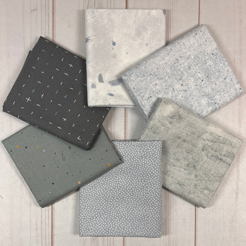 Mystery Basic Grey Stash Builder Bundle Fabrics GE Designs   