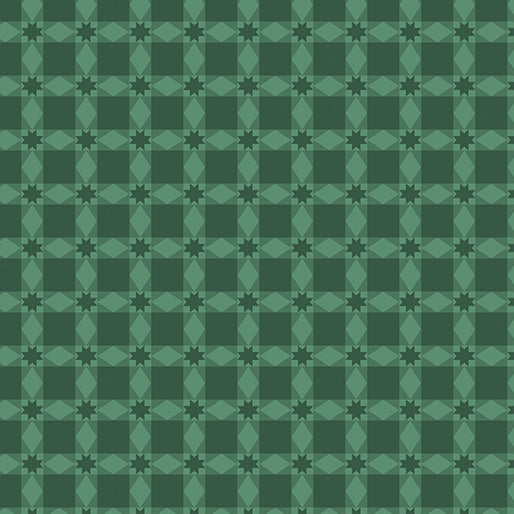 Grid Plaid Dark Green 13252-45 Fabrics Benartex   