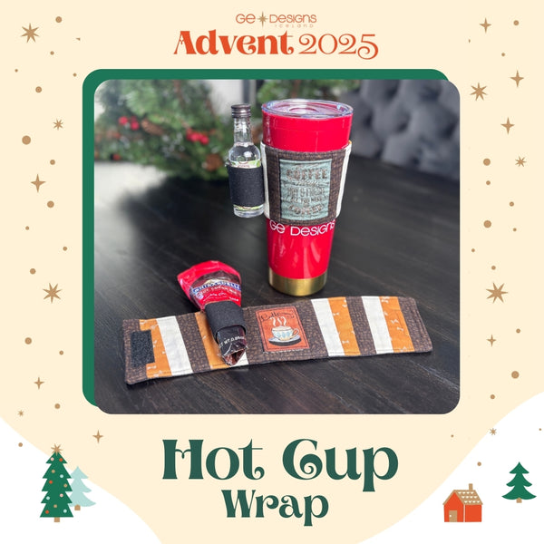 Advent 2025 Hot Cup Wrap, quilt pattern