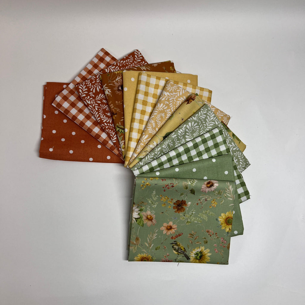 Sunflower Whispers Fat Quarter Bundle Fabrics Riley Blake