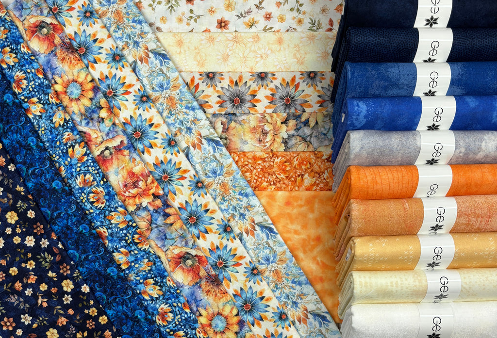 Midnight Blooms Half Yard Bundle Fabrics QT Fabrics   