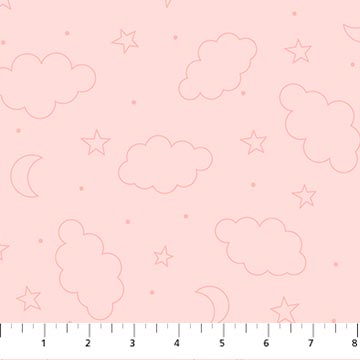 Dreamtime Pink Minky 10386-21 - 3.0 YARDS Fabrics Northcott   