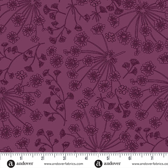 Nordic Summer Angelica Jam 108" Wide Backing Fabric - AW-10372-P - 3 YARD CUT - Andover Fabrics Fabrics Andover Fabrics