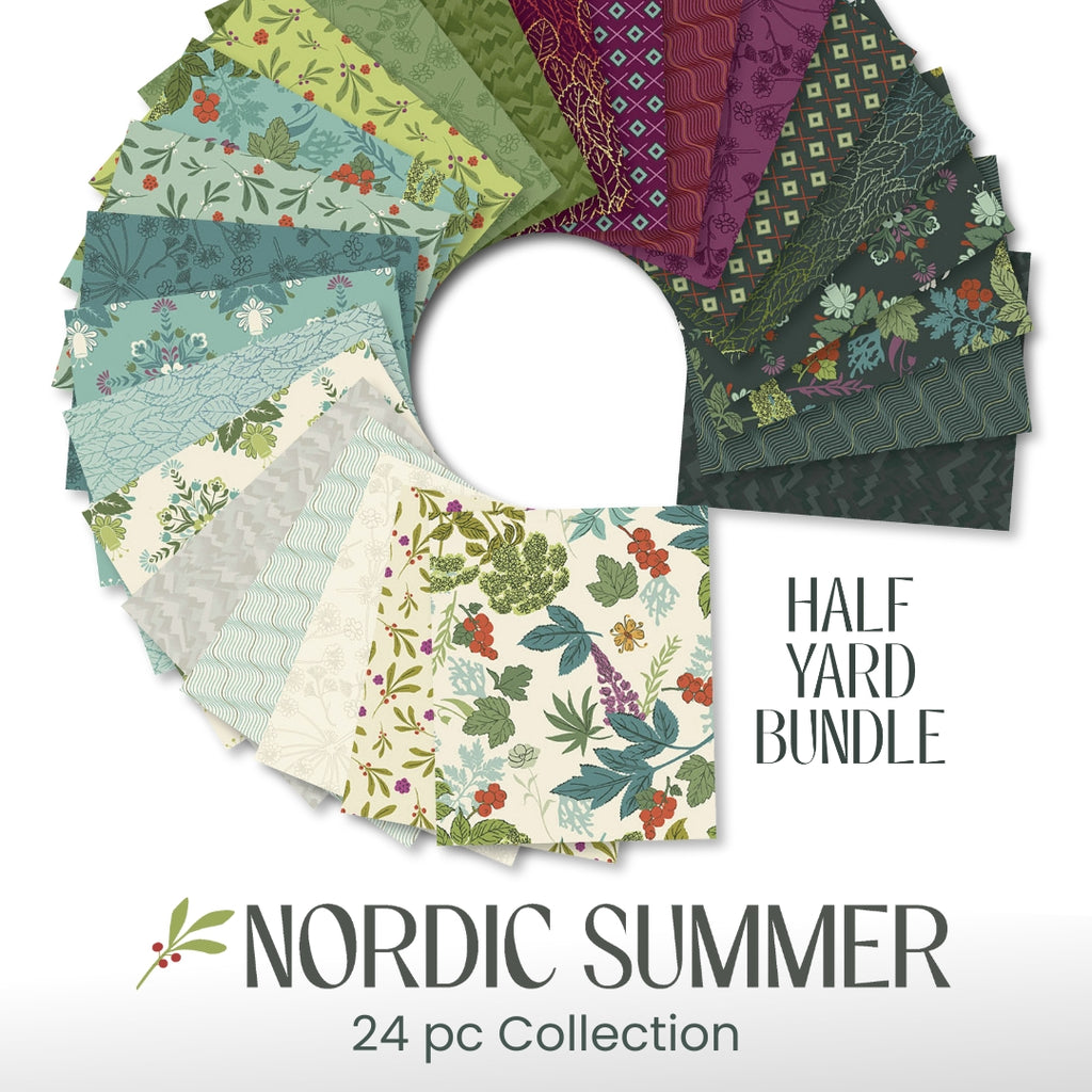 Nordic Summer by Andover 1/2 Yard Bundle 24 pc PREORDER Fabrics Andover