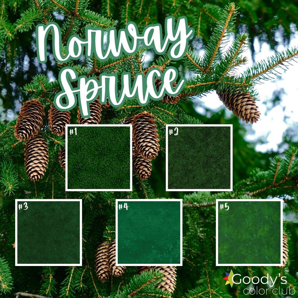 Goody's Color Club - November '22 Norway Spruce Fabrics GE Designs   