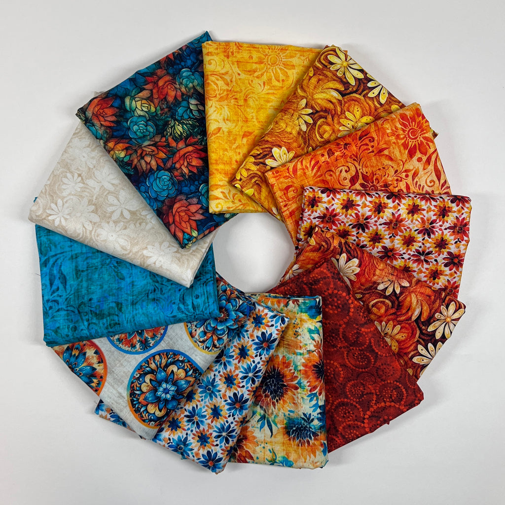 Oasis Half Yard Bundle Fabrics QT Fabrics