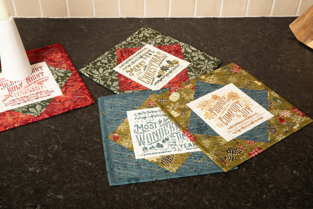We Are Family Kit - Candle and Place Mats - Old World Yuletide GE Designs