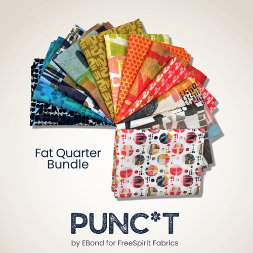 PUNC*T Fat Quarter Bundle, quilting fabric by Free Spirit