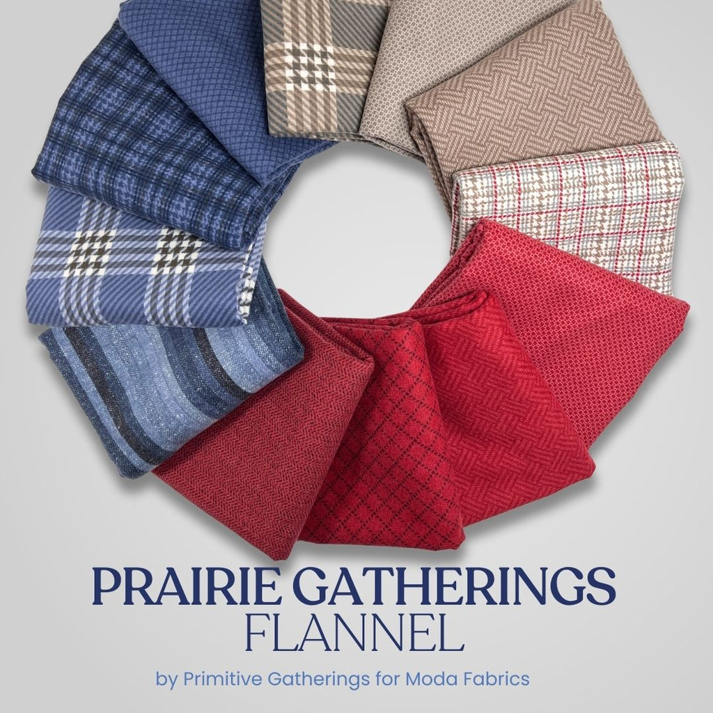 Prairie Gatherings Flannel Half Yard Bundle Fabrics Moda Fabrics