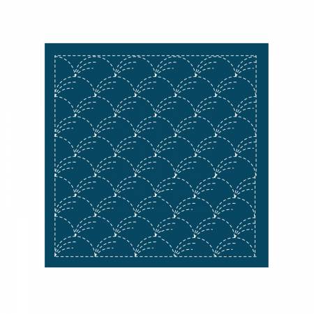 Sashiko Sampler Traditional Design Nowaki Navy # SC-0201 Tool Checker   