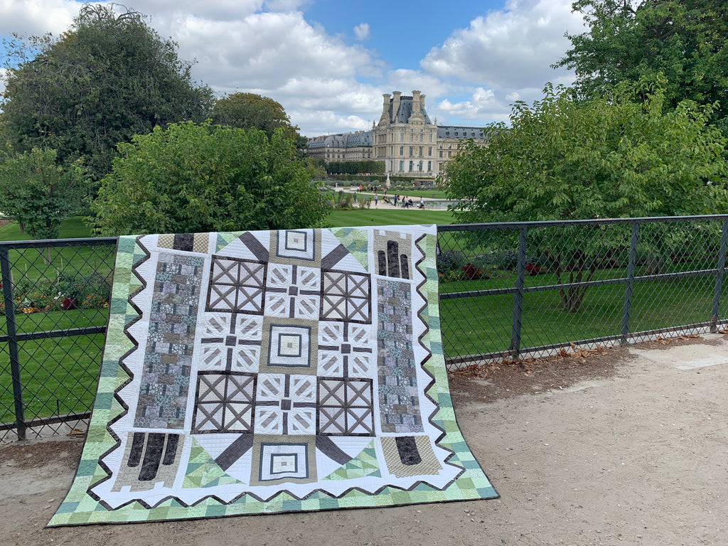 A Stroll In Paris Block of the Month Quilt Program- Full Access with Video Tutorials Pattern GE Designs   