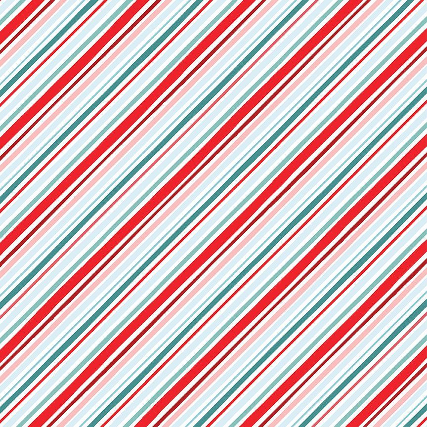 Diagonal Stripes Holiday Multi CD2036 Fabrics Timeless Treasures   